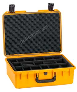 PELICAN STORM CASE iM2600 amarilla con divisores